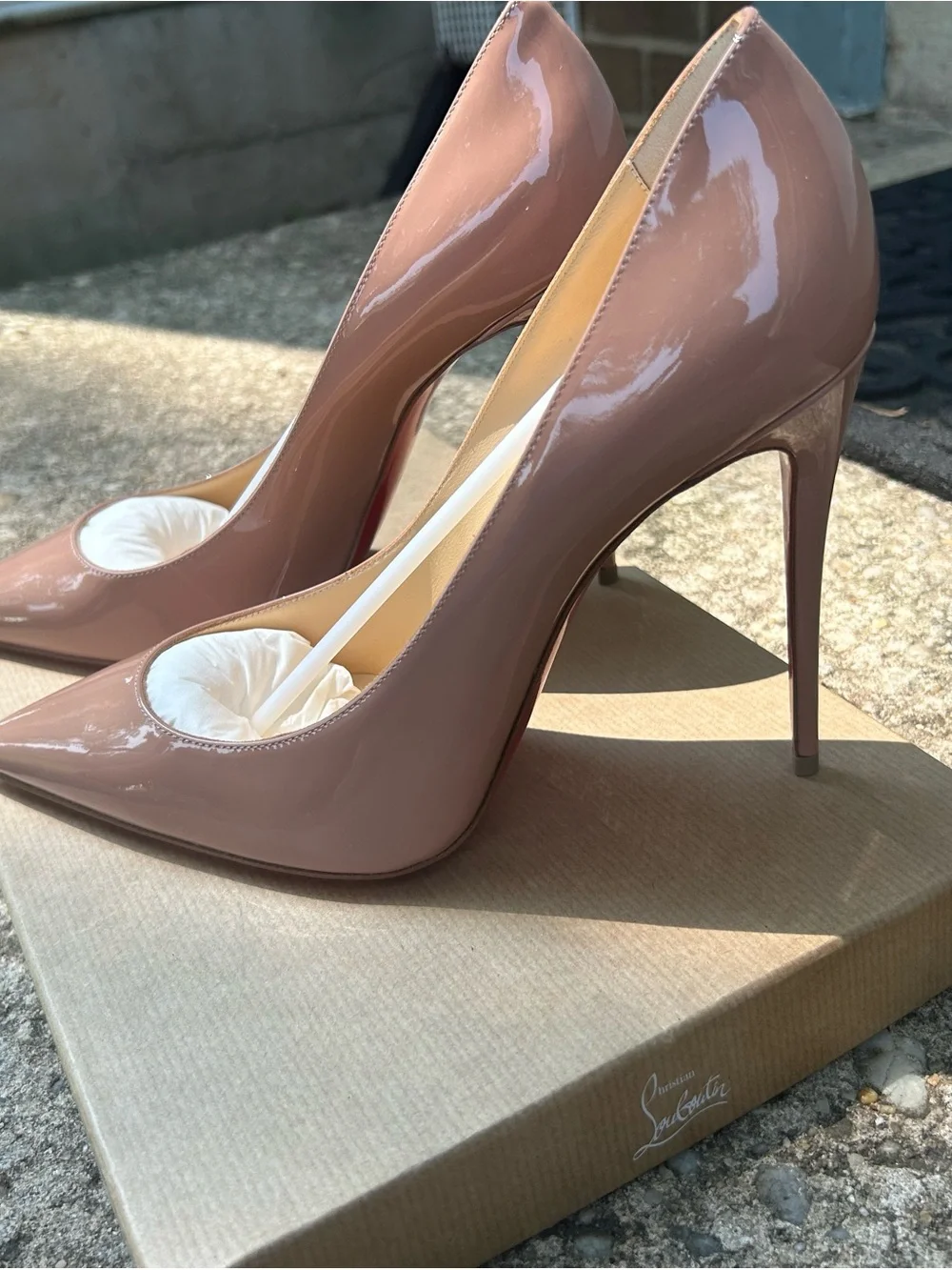 Christian Louboutin Blush Patent Pigalle Pumps